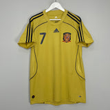 Shop 2008/10 SPAIN DAVID VILLA #7 AWAY SHIRT (XL) ADIDAS, classic football shirts, vintage football shirts & retro soccer jerseys at Cult Kits