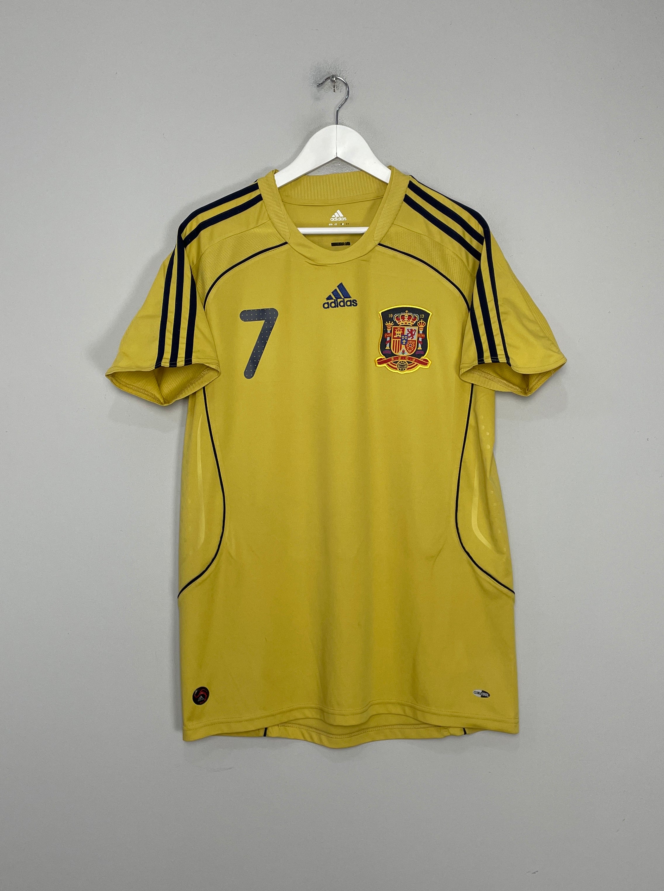 Shop 2008/10 SPAIN DAVID VILLA #7 AWAY SHIRT (XL) ADIDAS, classic football shirts, vintage football shirts & retro soccer jerseys at Cult Kits