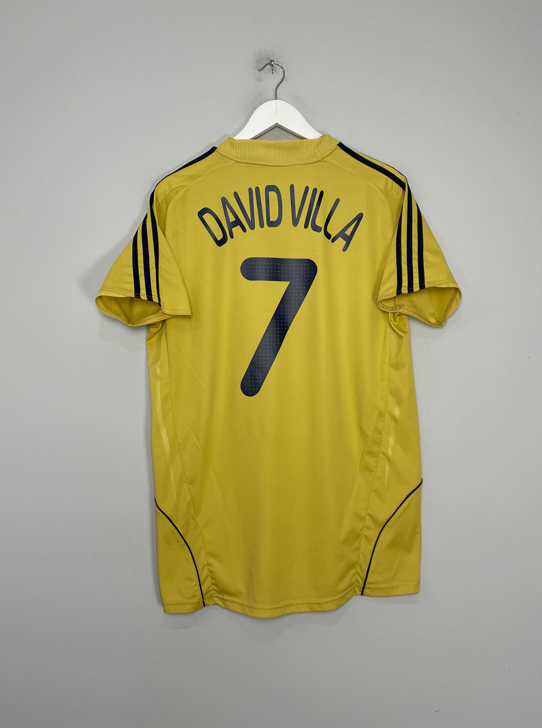 Shop 2008/10 SPAIN DAVID VILLA #7 AWAY SHIRT (XL) ADIDAS, classic football shirts, vintage football shirts & retro soccer jerseys at Cult Kits