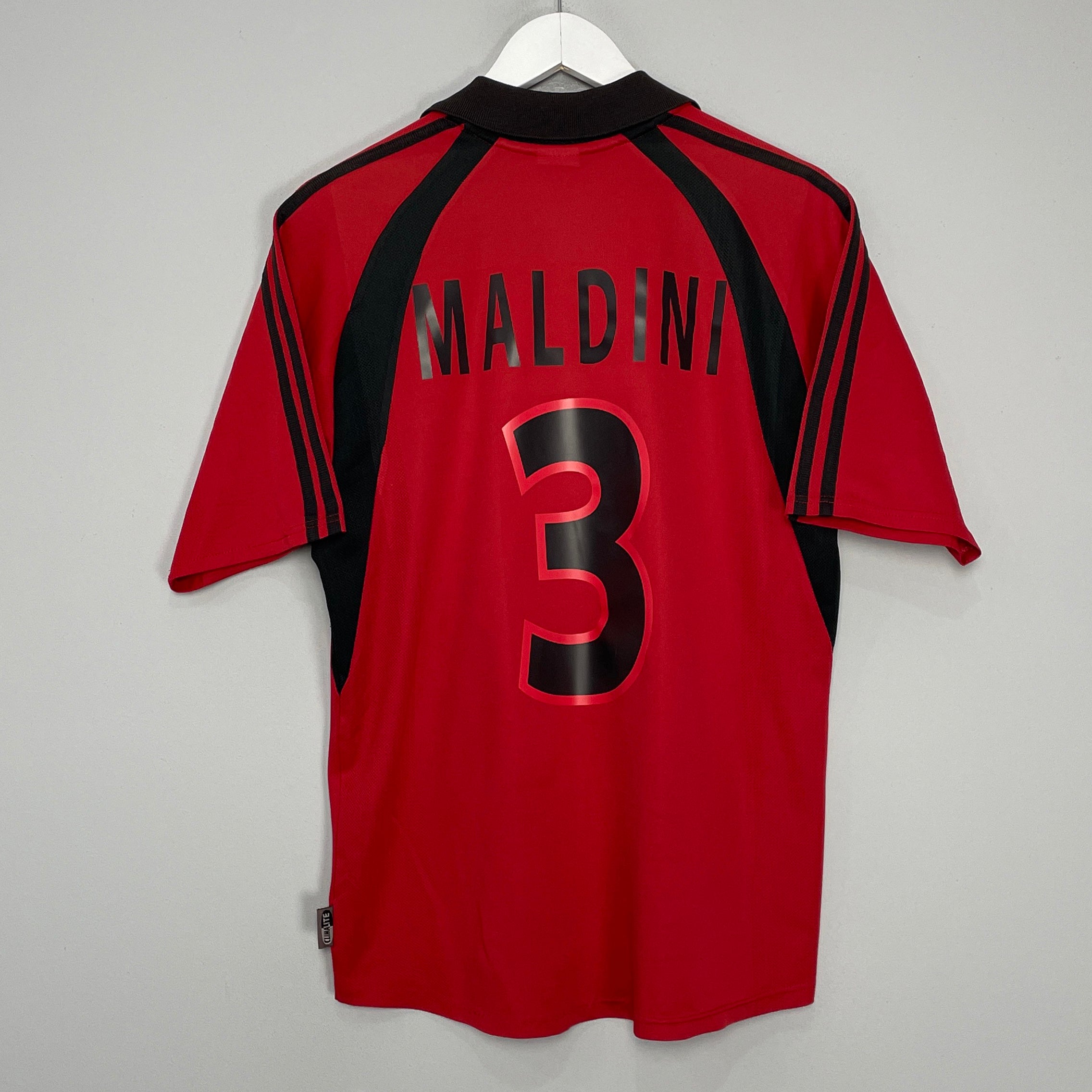Shop 2001/02 AC MILAN MALDINI #3 THIRD SHIRT (M) ADIDAS, classic football shirts, vintage football shirts & retro soccer jerseys at Cult Kits