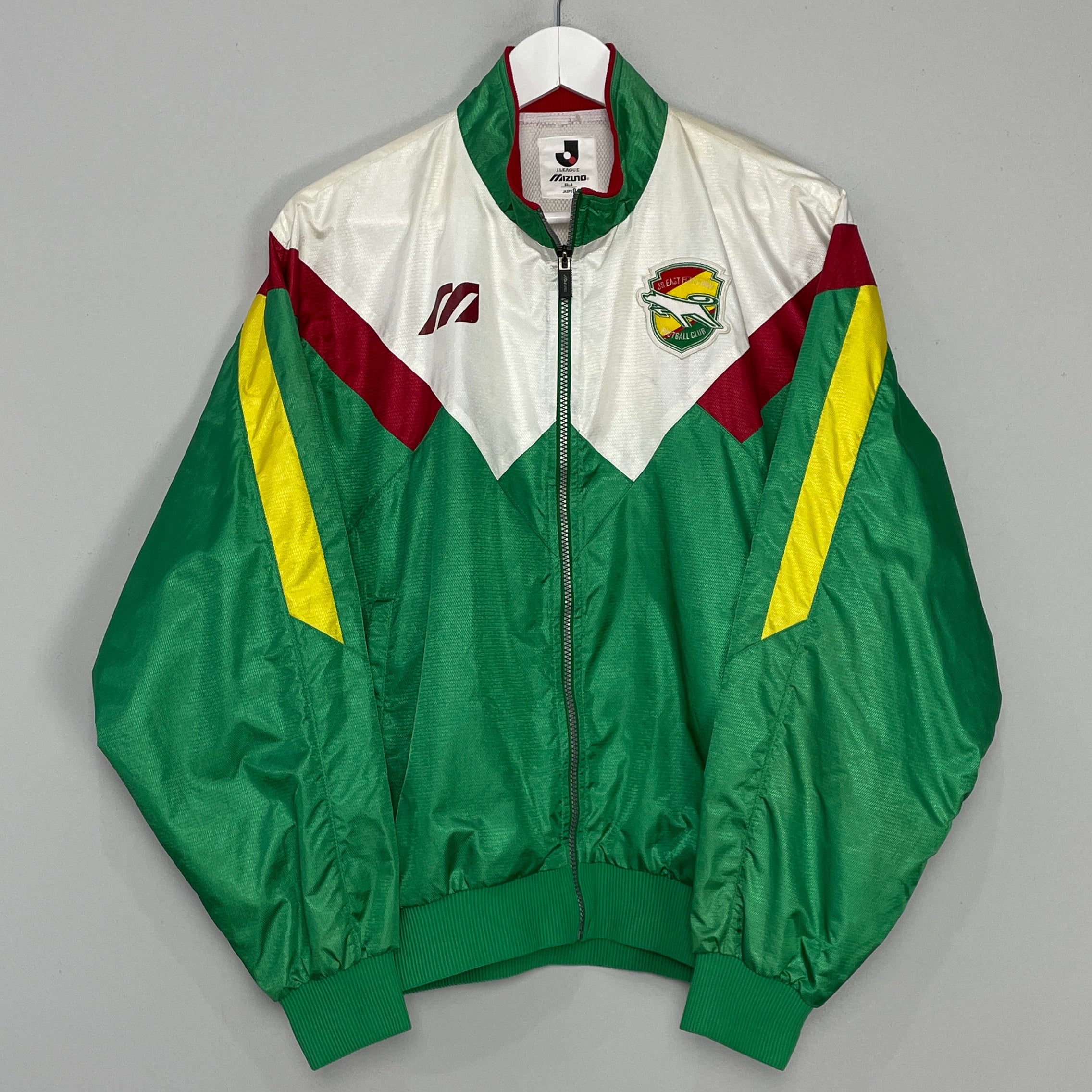 Shop 1994/96 JEF UNITED TRACK JACKET (L) MIZUNO, classic football shirts, vintage football shirts & retro soccer jerseys at Cult Kits