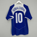 Shop 2004/06 BRAZIL RONALDINHO #10 AWAY SHIRT (L) NIKE, classic football shirts, vintage football shirts & retro soccer jerseys at Cult Kits