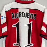 Shop 2003/04 OLYMPIACOS DJORDEVIC #11 HOME SHIRT (XL) UMBRO, classic football shirts, vintage football shirts & retro soccer jerseys at Cult Kits