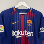 Shop 2017/18 BARCELONA MESSI #10 HOME SHIRT (L) NIKE, classic football shirts, vintage football shirts & retro soccer jerseys at Cult Kits