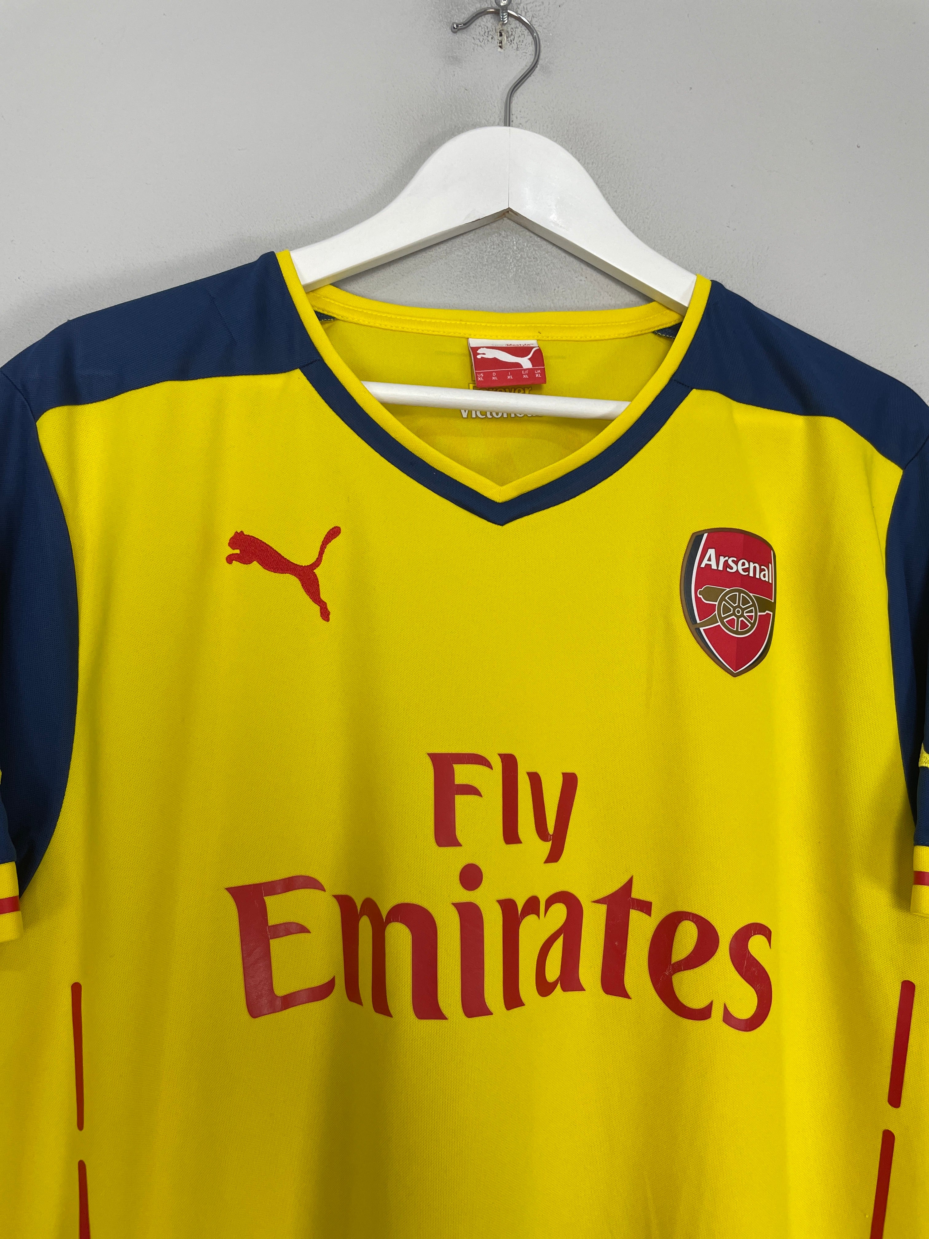 Shop 2014/15 ARSENAL CAZORLA #19 AWAY SHIRT (XL) PUMA, classic football shirts, vintage football shirts & retro soccer jerseys at Cult Kits