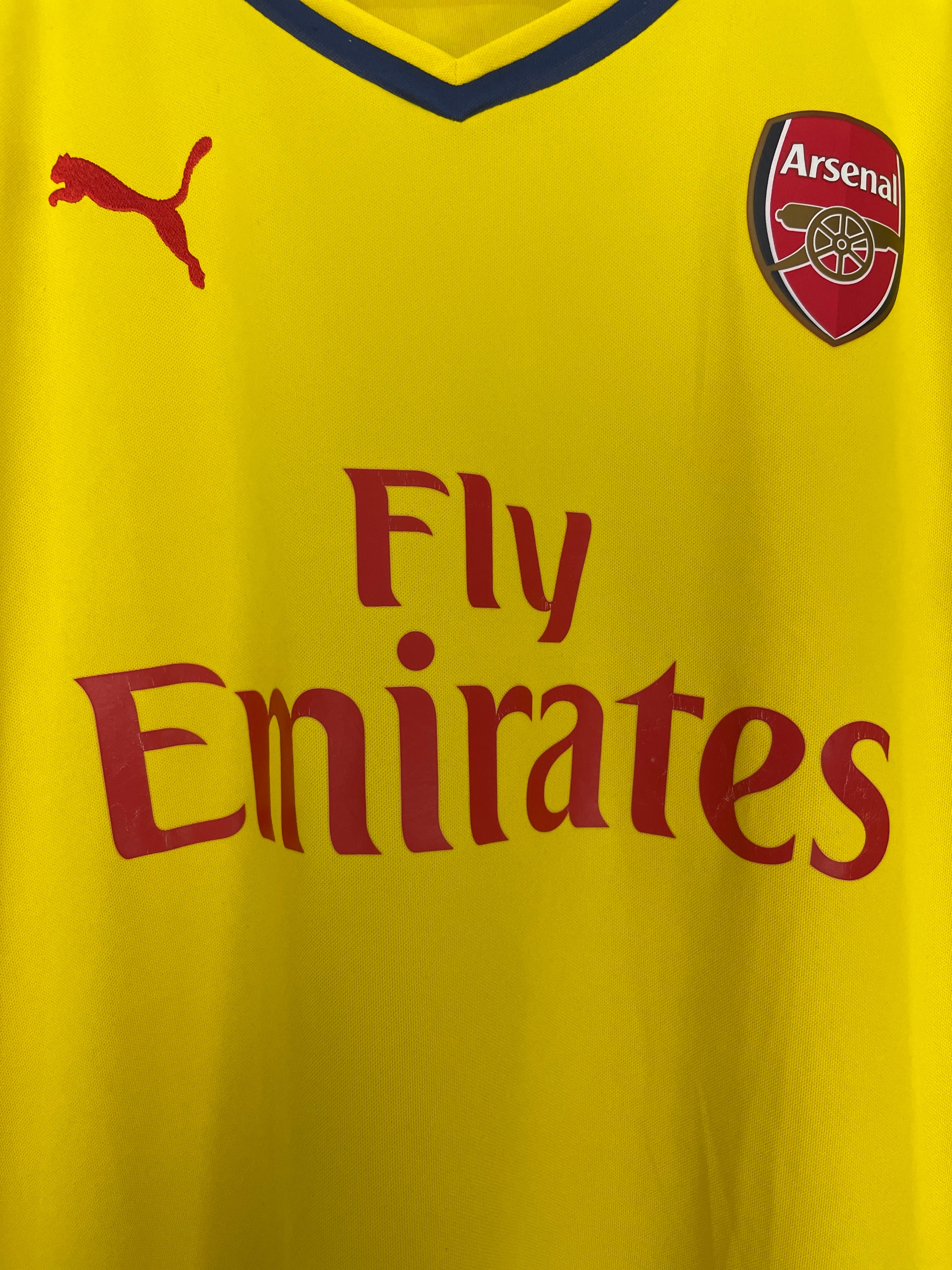 Shop 2014/15 ARSENAL CAZORLA #19 AWAY SHIRT (XL) PUMA, classic football shirts, vintage football shirts & retro soccer jerseys at Cult Kits
