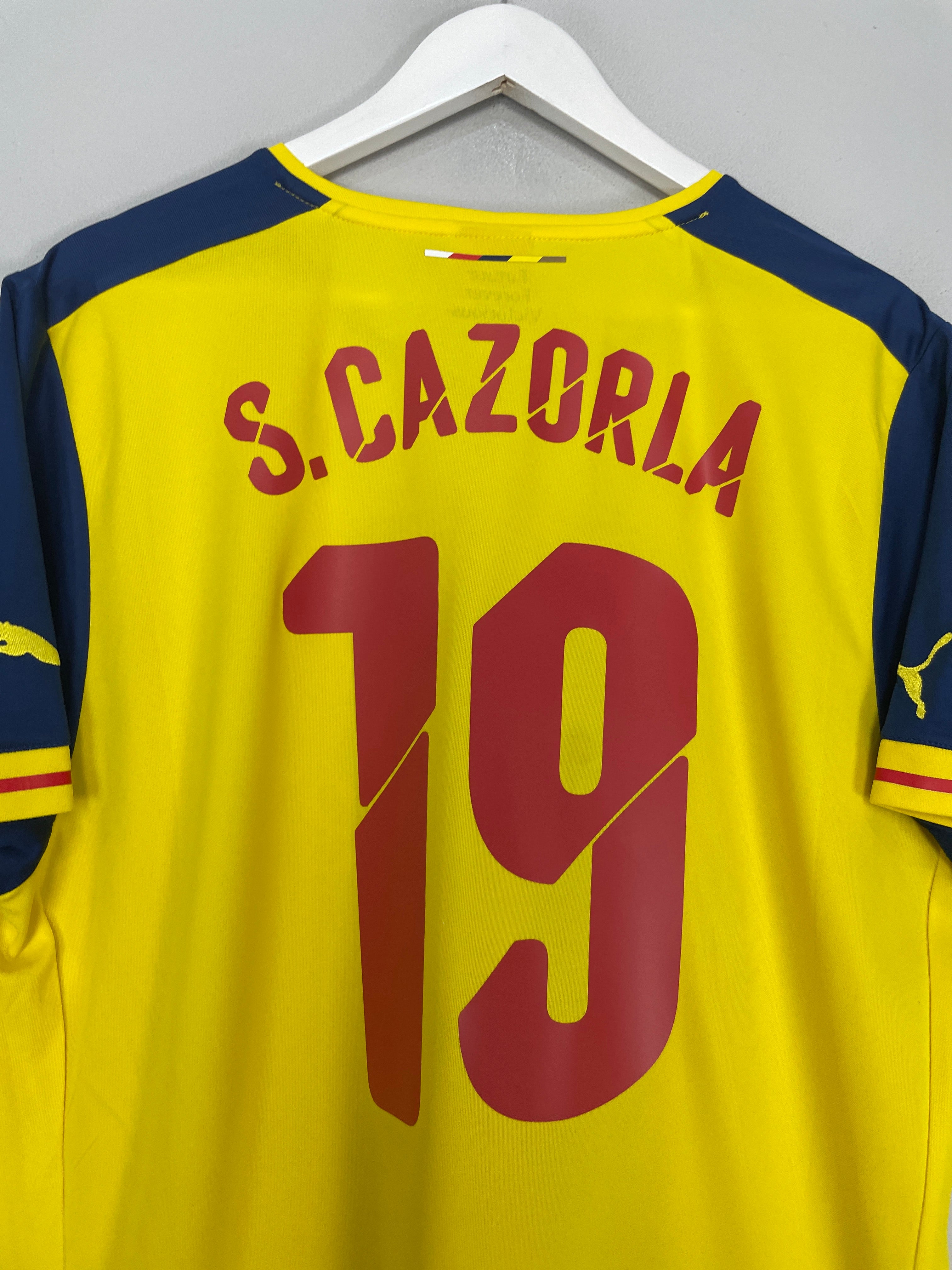 Shop 2014/15 ARSENAL CAZORLA #19 AWAY SHIRT (XL) PUMA, classic football shirts, vintage football shirts & retro soccer jerseys at Cult Kits