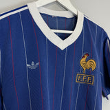 Shop 1980/81 FRANCE HOME SHIRT (M) ADIDAS, classic football shirts, vintage football shirts & retro soccer jerseys at Cult Kits