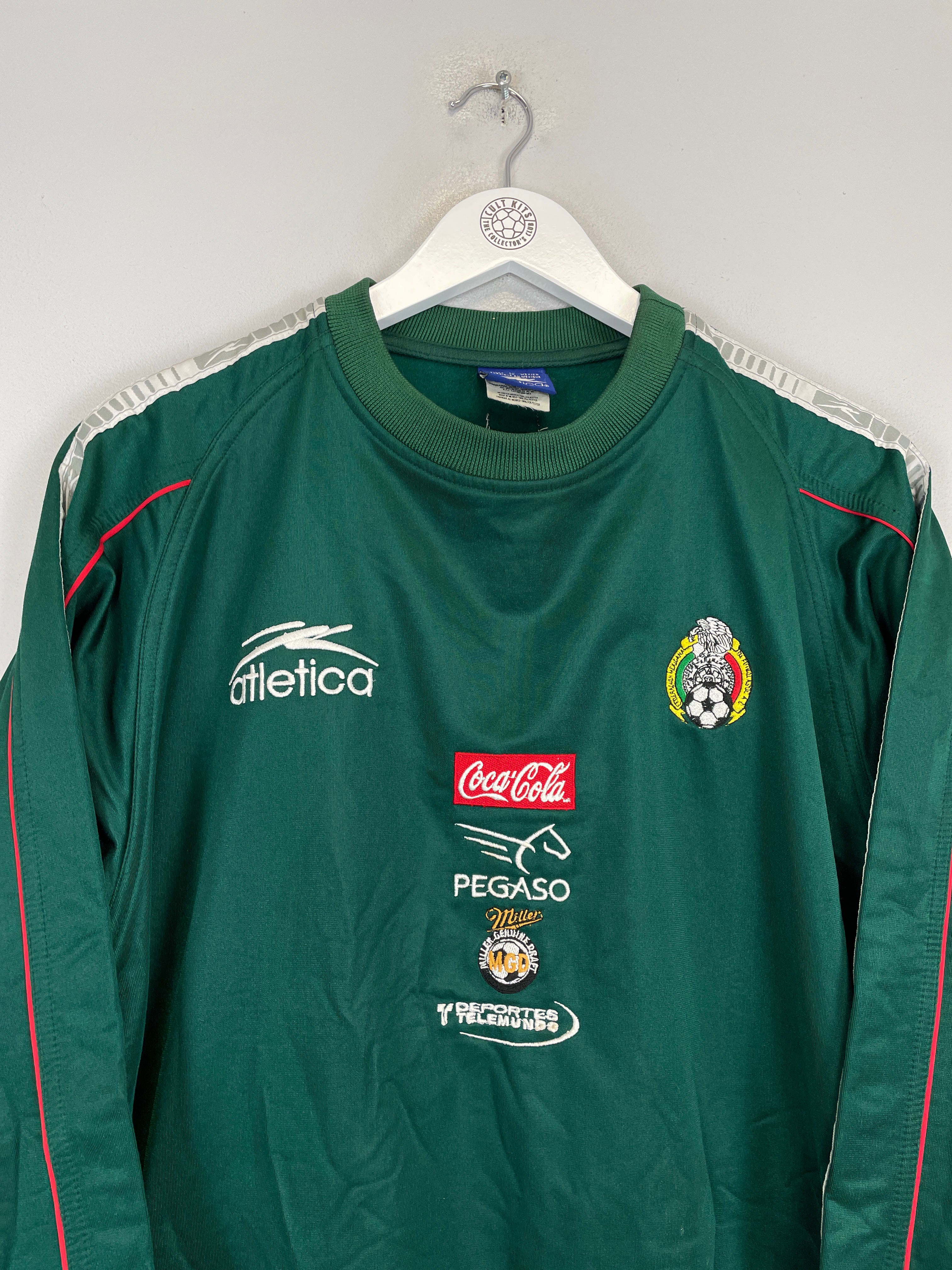 Shop 2002/03 MEXICO JUMPER (XL) ATLETICA, classic football shirts, vintage football shirts & retro soccer jerseys at Cult Kits