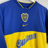 Shop 2001/02 BOCA JUNIORS HOME SHIRT (L) NIKE, classic football shirts, vintage football shirts & retro soccer jerseys at Cult Kits