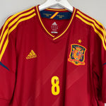 Shop 2011/12 SPAIN XAVI #8 HOME SHIRT (XXL) ADIDAS, classic football shirts, vintage football shirts & retro soccer jerseys at Cult Kits