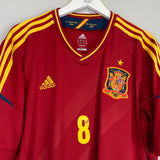 Shop 2011/12 SPAIN XAVI #8 HOME SHIRT (XXL) ADIDAS, classic football shirts, vintage football shirts & retro soccer jerseys at Cult Kits