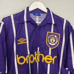 Shop 1992/94 MANCHESTER CITY AWAY SHIRT (XL) UMBRO, classic football shirts, vintage football shirts & retro soccer jerseys at Cult Kits