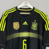 Shop 2013/15 SPAIN A.INIESTA #6 AWAY SHIRT (XL) ADIDAS, classic football shirts, vintage football shirts & retro soccer jerseys at Cult Kits