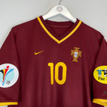 Shop 2000/02 PORTUGAL RUI COSTA #10 HOME SHIRT (M) NIKE, classic football shirts, vintage football shirts & retro soccer jerseys at Cult Kits