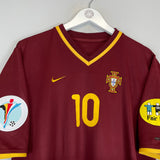 Shop 2000/02 PORTUGAL RUI COSTA #10 HOME SHIRT (M) NIKE, classic football shirts, vintage football shirts & retro soccer jerseys at Cult Kits