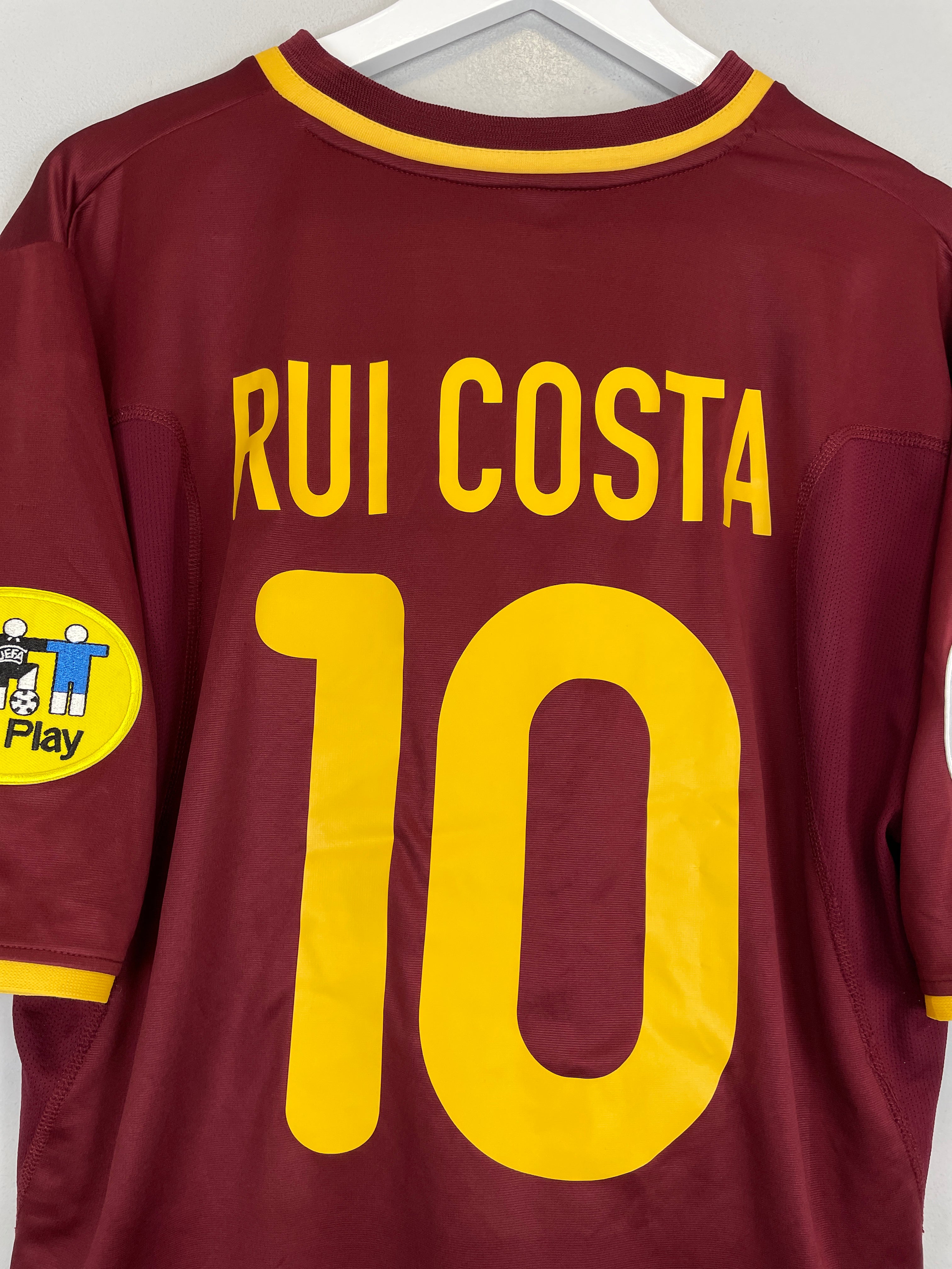 Shop 2000/02 PORTUGAL RUI COSTA #10 HOME SHIRT (M) NIKE, classic football shirts, vintage football shirts & retro soccer jerseys at Cult Kits