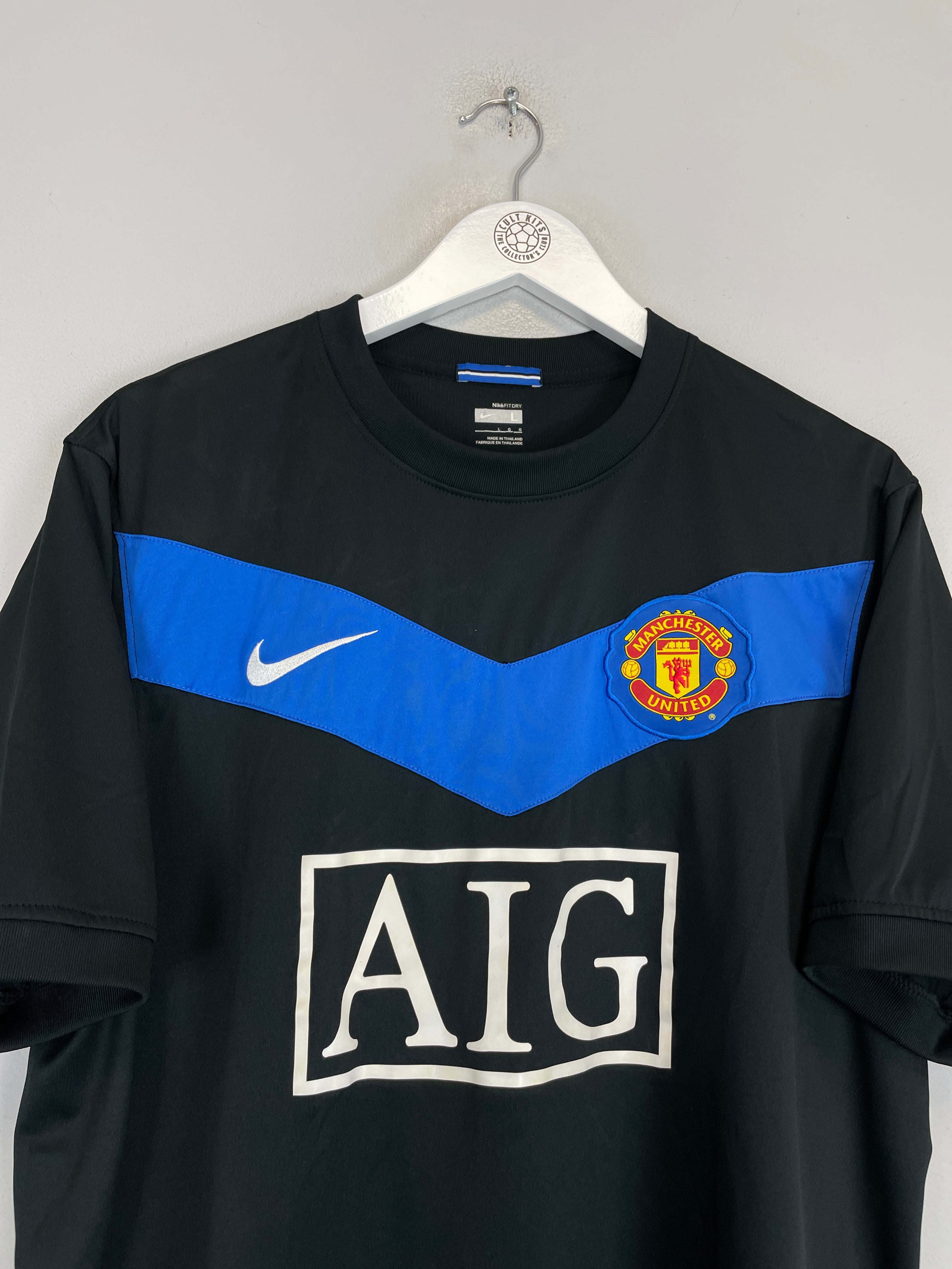 Shop 2009/10 MANCHESTER UNITED BERBATOV #9 AWAY SHIRT (L) NIKE, classic football shirts, vintage football shirts & retro soccer jerseys at Cult Kits