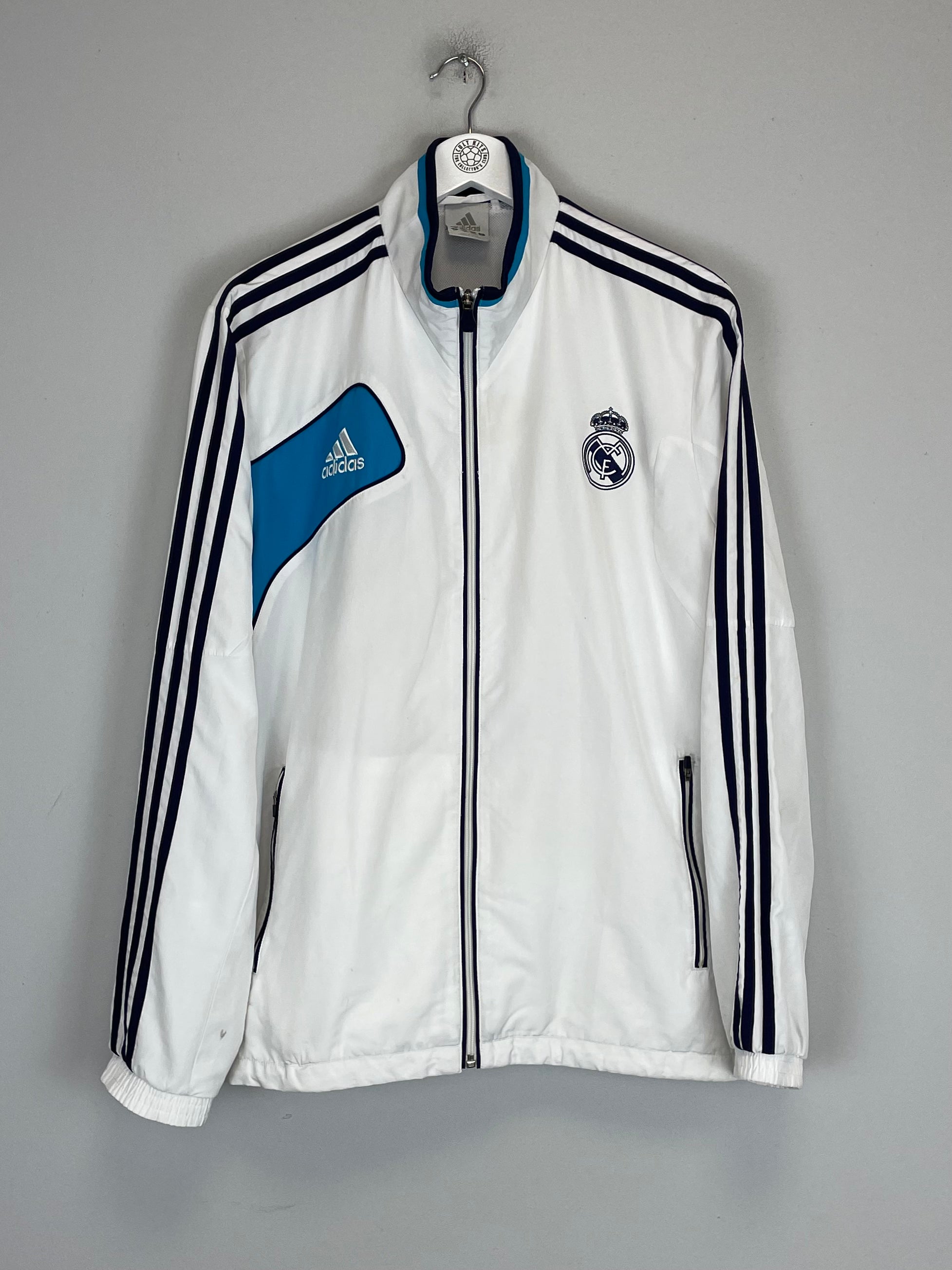 Shop 2012/13 REAL MADRID TRACK JACKET (L) ADIDAS, classic football shirts, vintage football shirts & retro soccer jerseys at Cult Kits