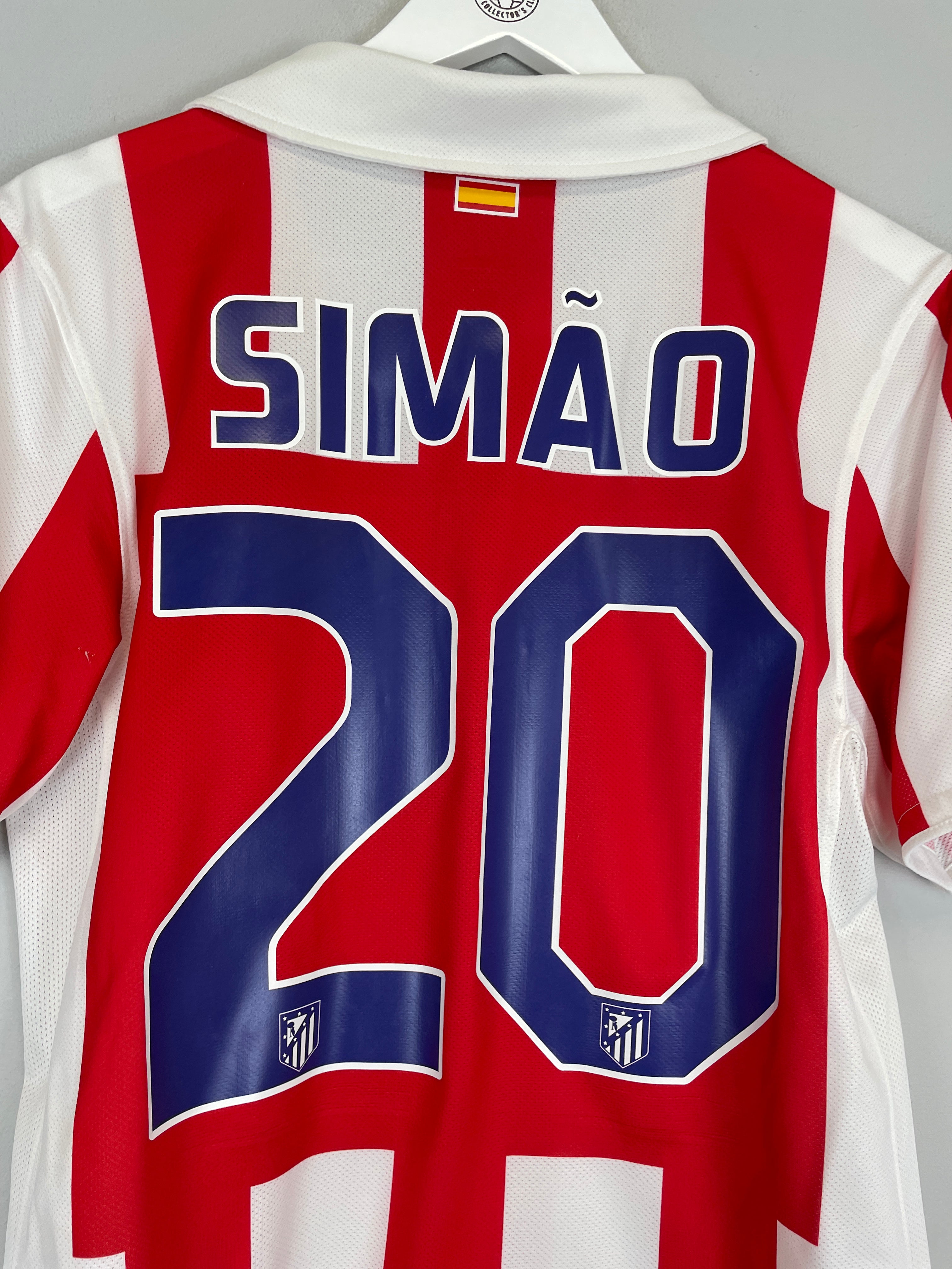Shop 2010/11 ATLETICO MADRID SIMAO #20 HOME SHIRT (S) NIKE, classic football shirts, vintage football shirts & retro soccer jerseys at Cult Kits