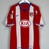 2007/08 ATLETICO MADRID KUN AGUERO #10 HOME SHIRT (L) NIKE