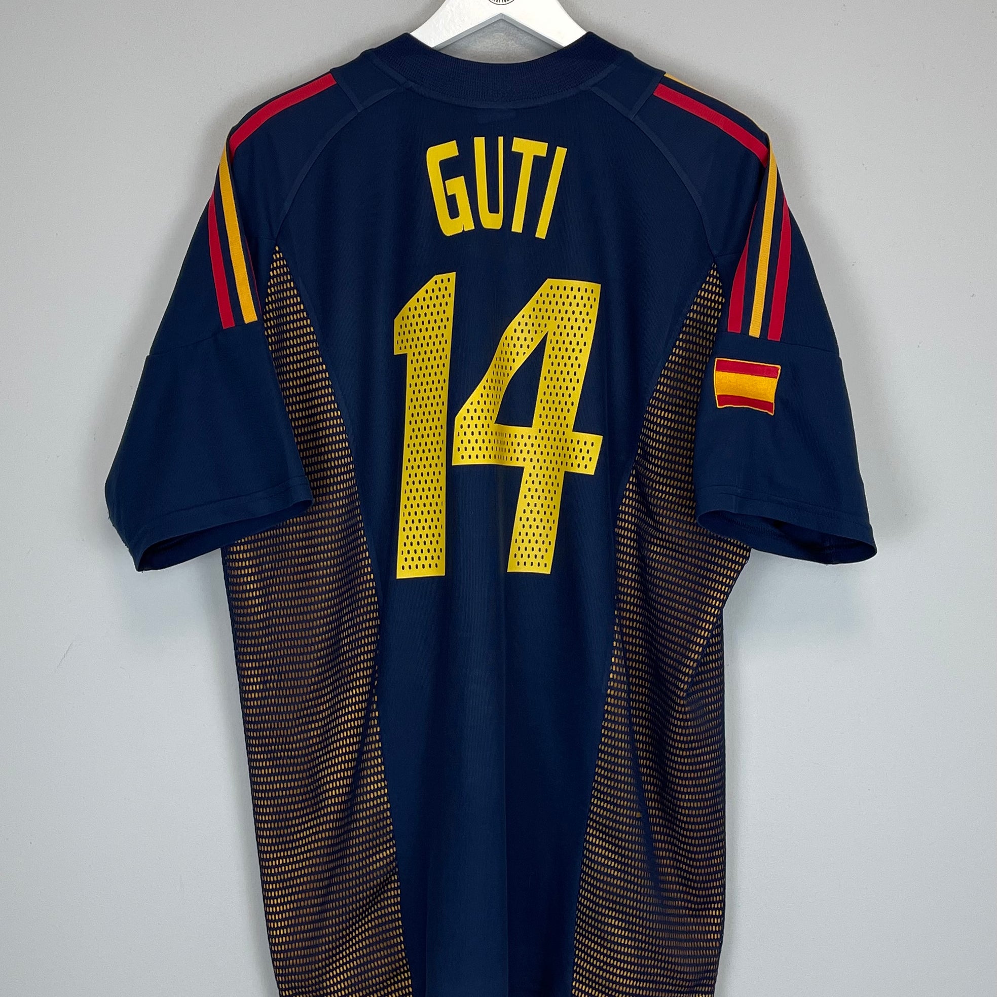 Shop 2002/04 SPAIN GUTI #14 THIRD SHIRT (XL) ADIDAS, classic football shirts, vintage football shirts & retro soccer jerseys at Cult Kits