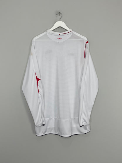 2005/07 ENGLAND *SIGNED* L/S HOME SHIRT (XXL) UMBRO
