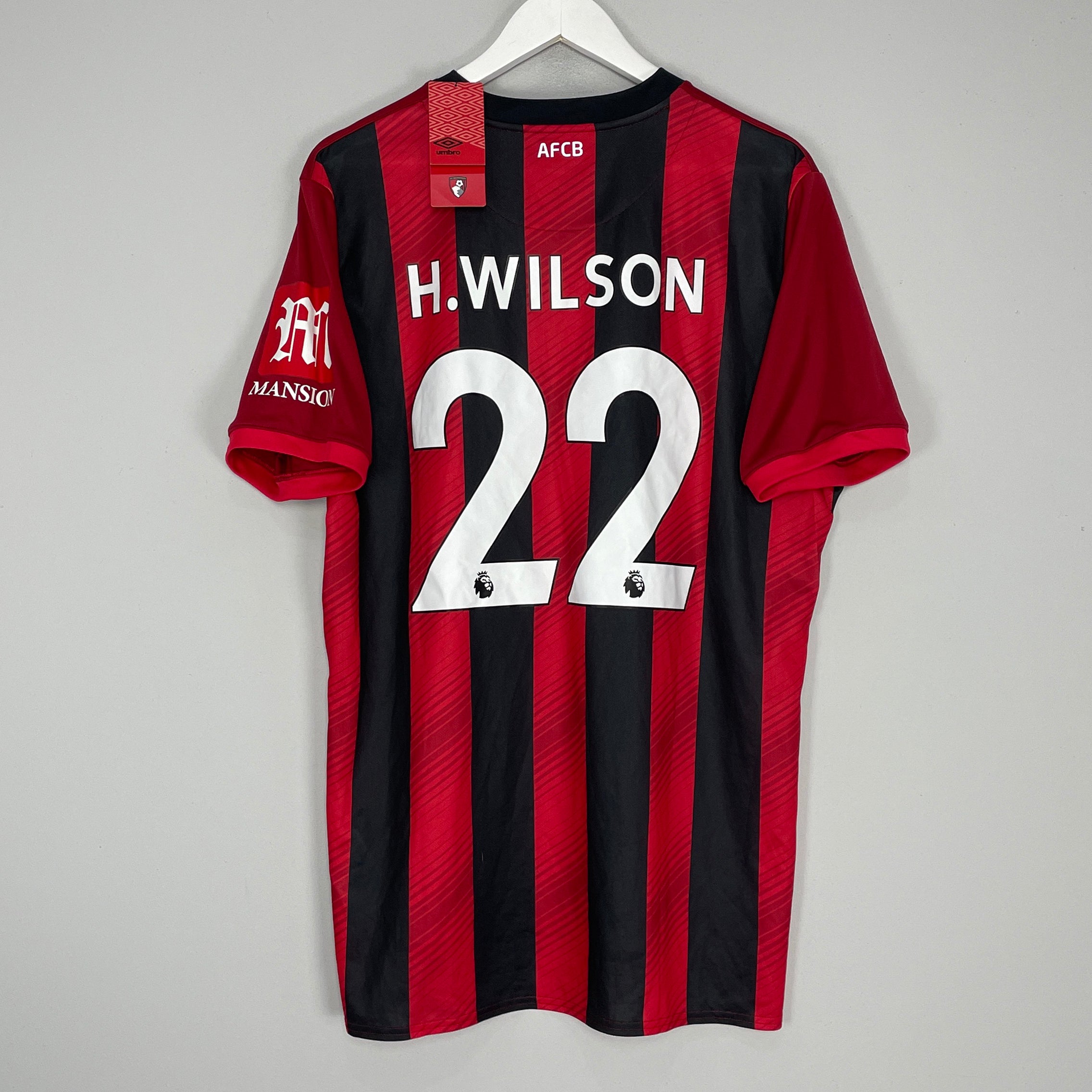 Shop 2019/20 BOURNEMOUTH WILSON #22 *BNWT* HOME SHIRT (XL) UMBRO, classic football shirts, vintage football shirts & retro soccer jerseys at Cult Kits