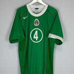 Shop 2004/06 MEXICO R.MARQUEZ #4 HOME SHIRT (XL) NIKE, classic football shirts, vintage football shirts & retro soccer jerseys at Cult Kits