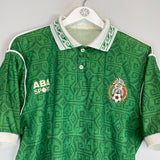Shop 1993/95 MEXICO HOME SHIRT (S) ABA SPORT, classic football shirts, vintage football shirts & retro soccer jerseys at Cult Kits