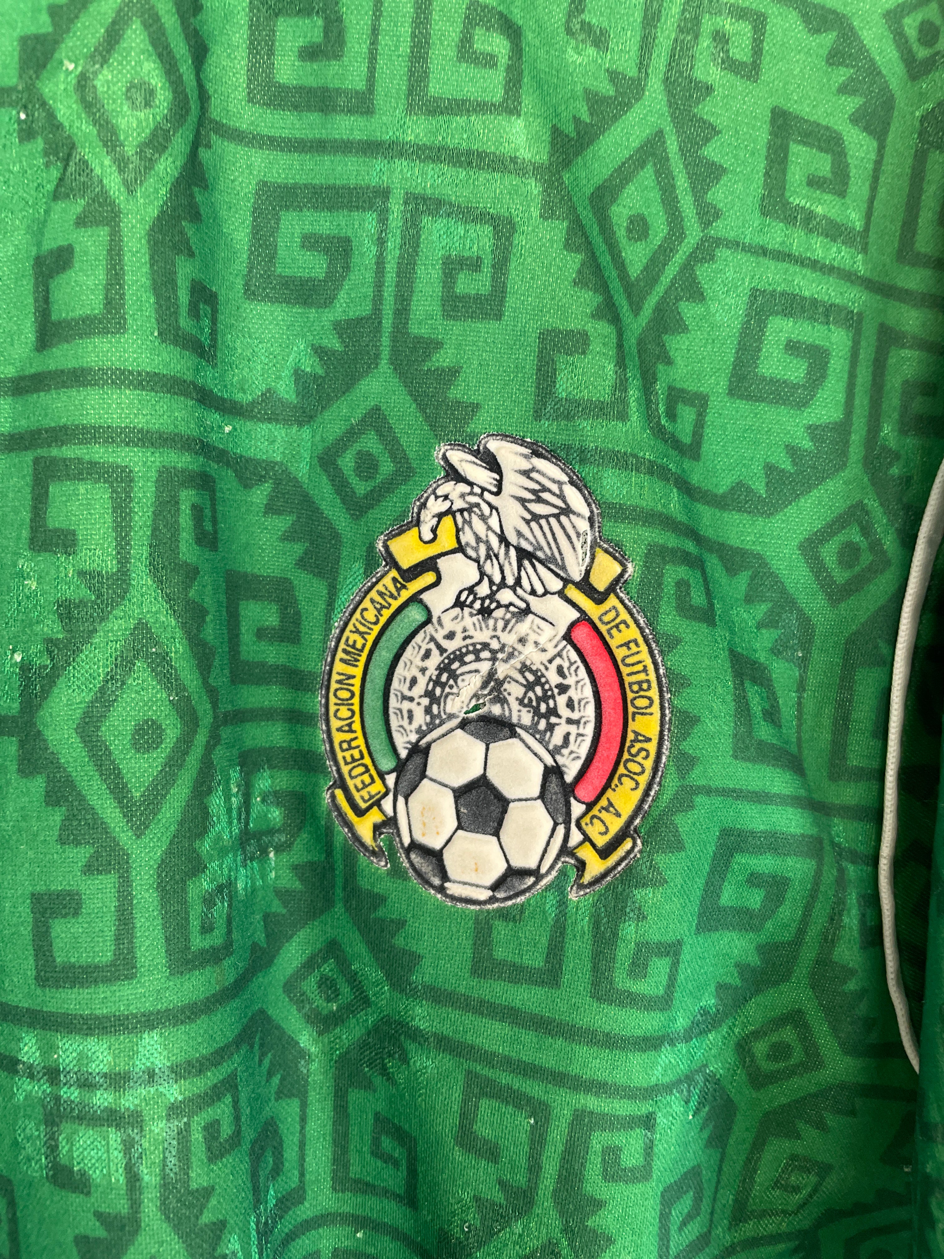Shop 1993/95 MEXICO HOME SHIRT (S) ABA SPORT, classic football shirts, vintage football shirts & retro soccer jerseys at Cult Kits