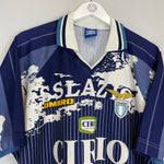 Shop 1996/98 LAZIO AWAY SHIRT (XL) UMBRO, classic football shirts, vintage football shirts & retro soccer jerseys at Cult Kits