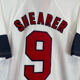 Shop 1997/99 ENGLAND SHEARER #9 HOME SHIRT (XL) UMBRO, classic football shirts, vintage football shirts & retro soccer jerseys at Cult Kits