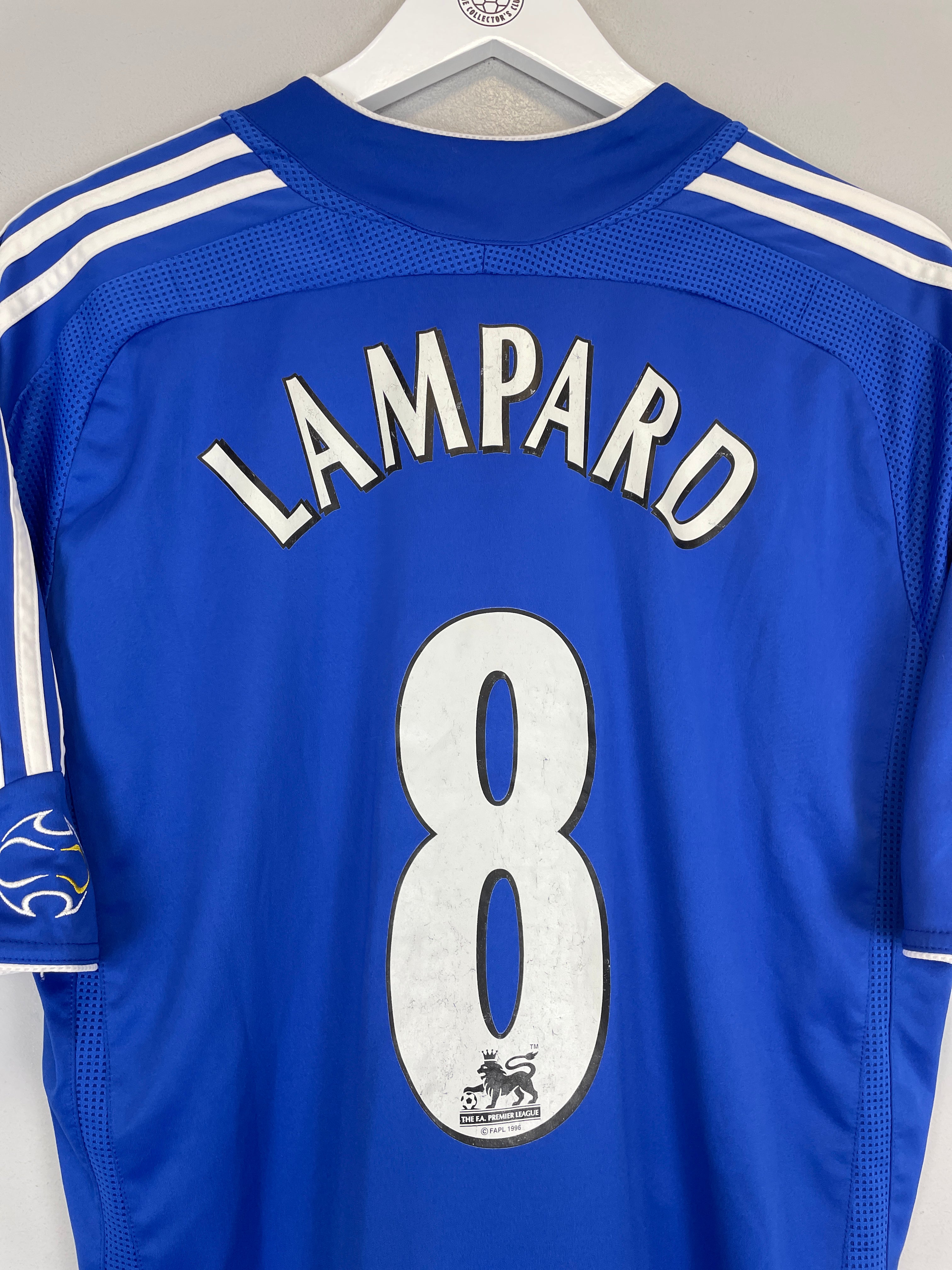 Shop 2006/08 CHELSEA LAMPARD #8 HOME SHIRT (L) ADIDAS, classic football shirts, vintage football shirts & retro soccer jerseys at Cult Kits