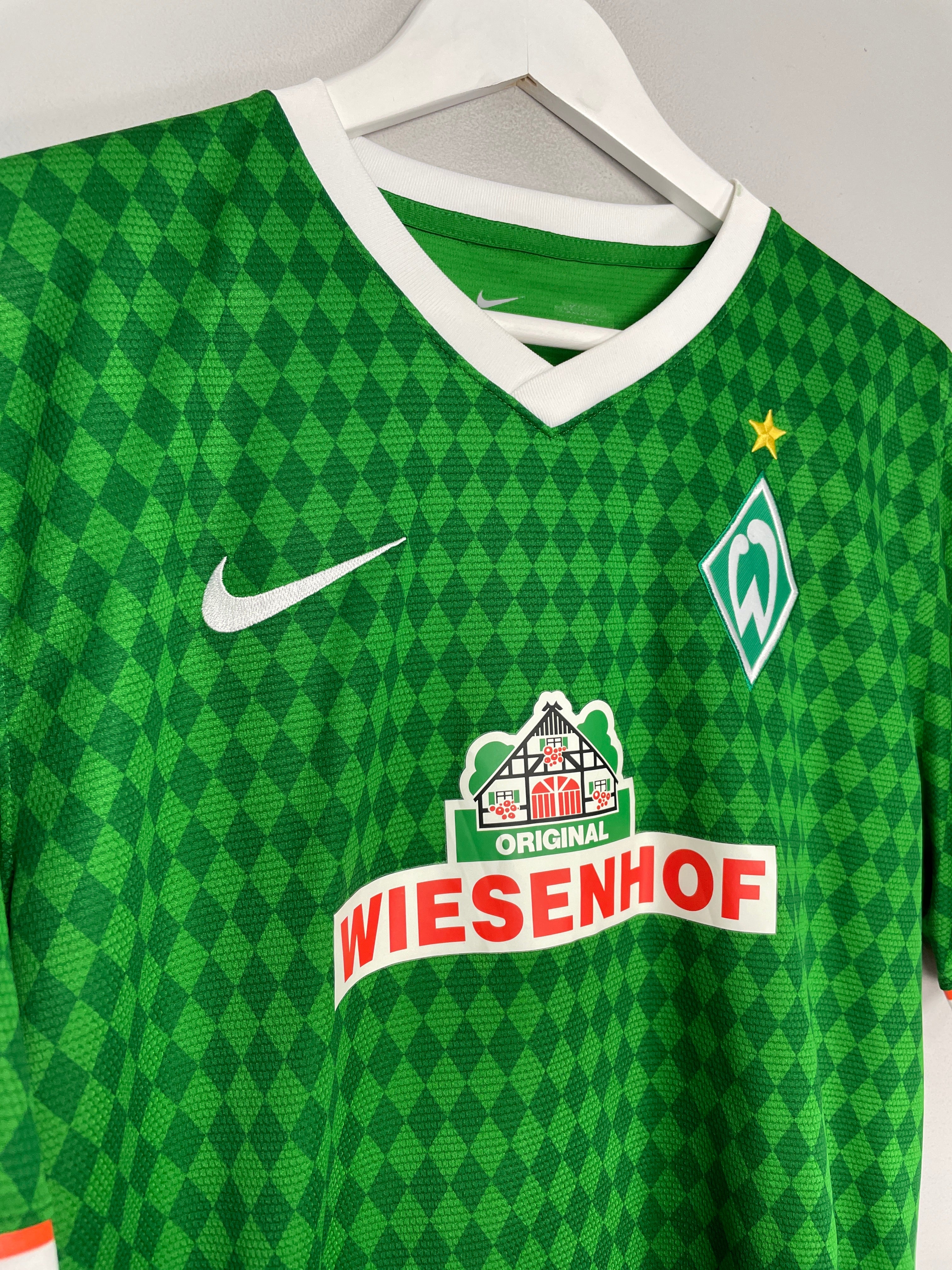 Shop 2013/14 WERDER BREMEN HOME SHIRT (L) NIKE, classic football shirts, vintage football shirts & retro soccer jerseys at Cult Kits