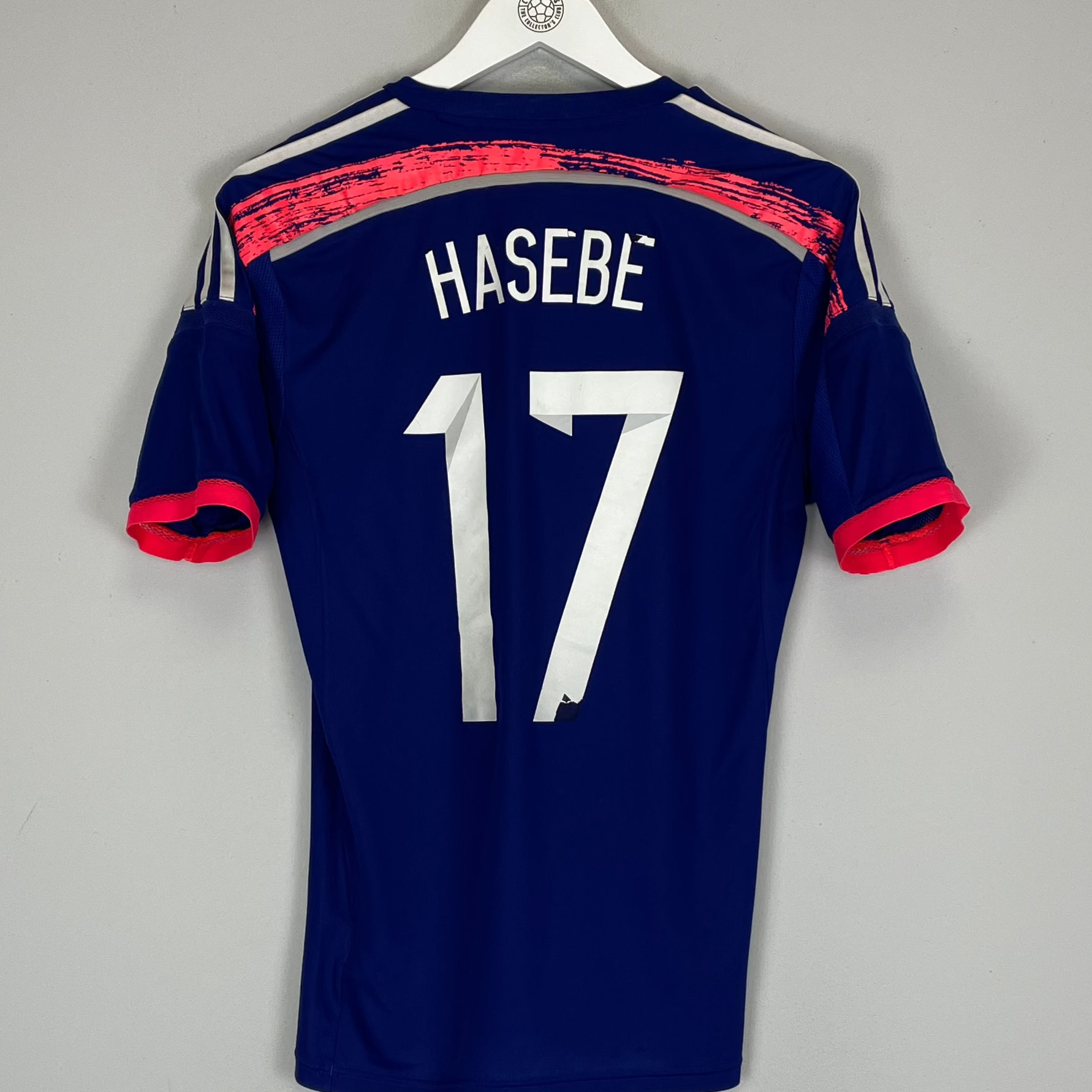 Shop 2013/15 JAPAN HASEBE #17 *PLAYER ISSUE* HOME SHIRT (M) ADIDAS, classic football shirts, vintage football shirts & retro soccer jerseys at Cult Kits