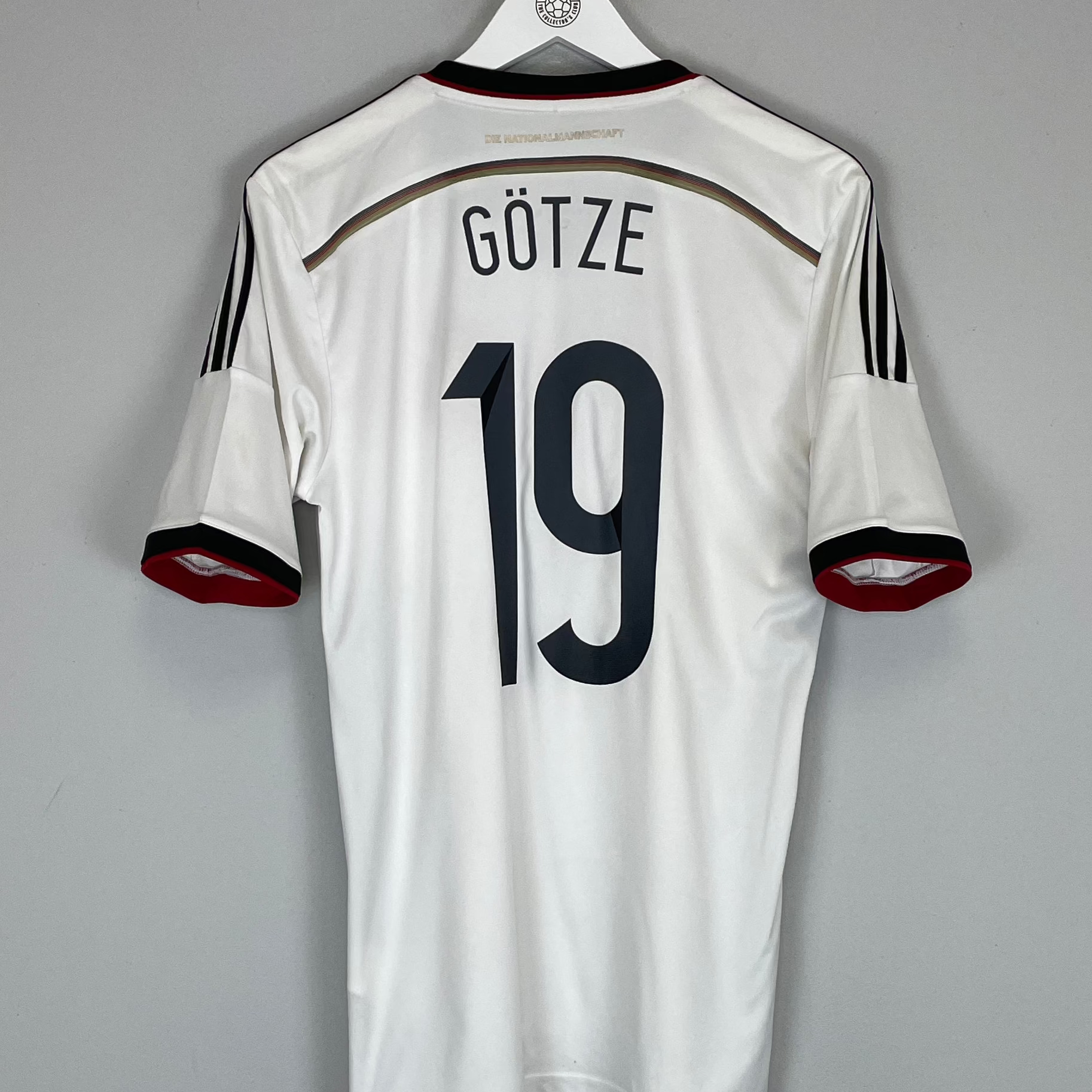 Shop 2014/15 GERMANY GOTZE #19 HOME SHIRT (M) ADIDAS, classic football shirts, vintage football shirts & retro soccer jerseys at Cult Kits
