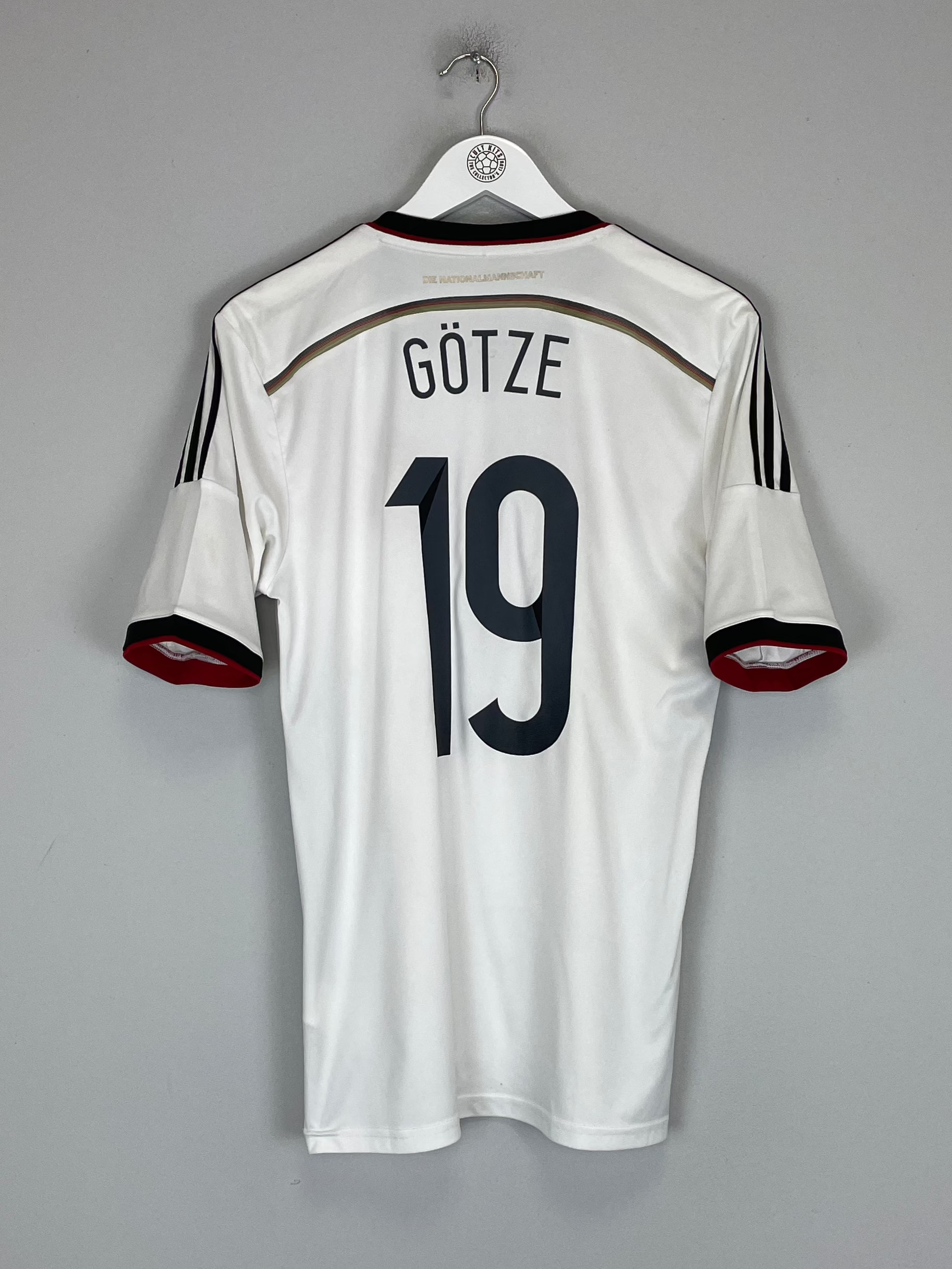 Shop 2014/15 GERMANY GOTZE #19 HOME SHIRT (M) ADIDAS, classic football shirts, vintage football shirts & retro soccer jerseys at Cult Kits
