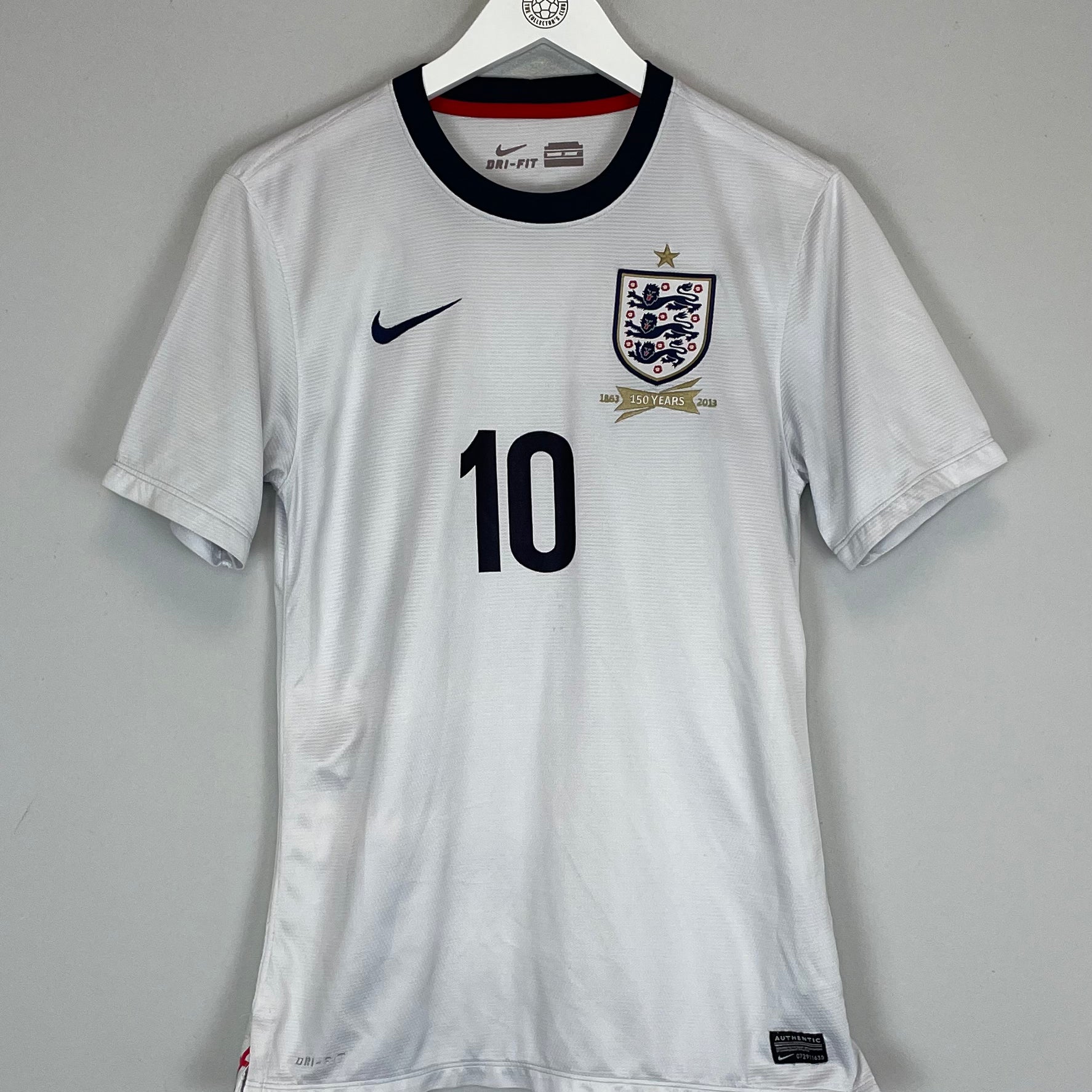 Shop 2013 ENGLAND ROONEY #10 *150 YEARS* HOME SHIRT (S) NIKE, classic football shirts, vintage football shirts & retro soccer jerseys at Cult Kits