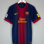 Shop 2012/13 BARCELONA HOME SHIRT (M) NIKE, classic football shirts, vintage football shirts & retro soccer jerseys at Cult Kits