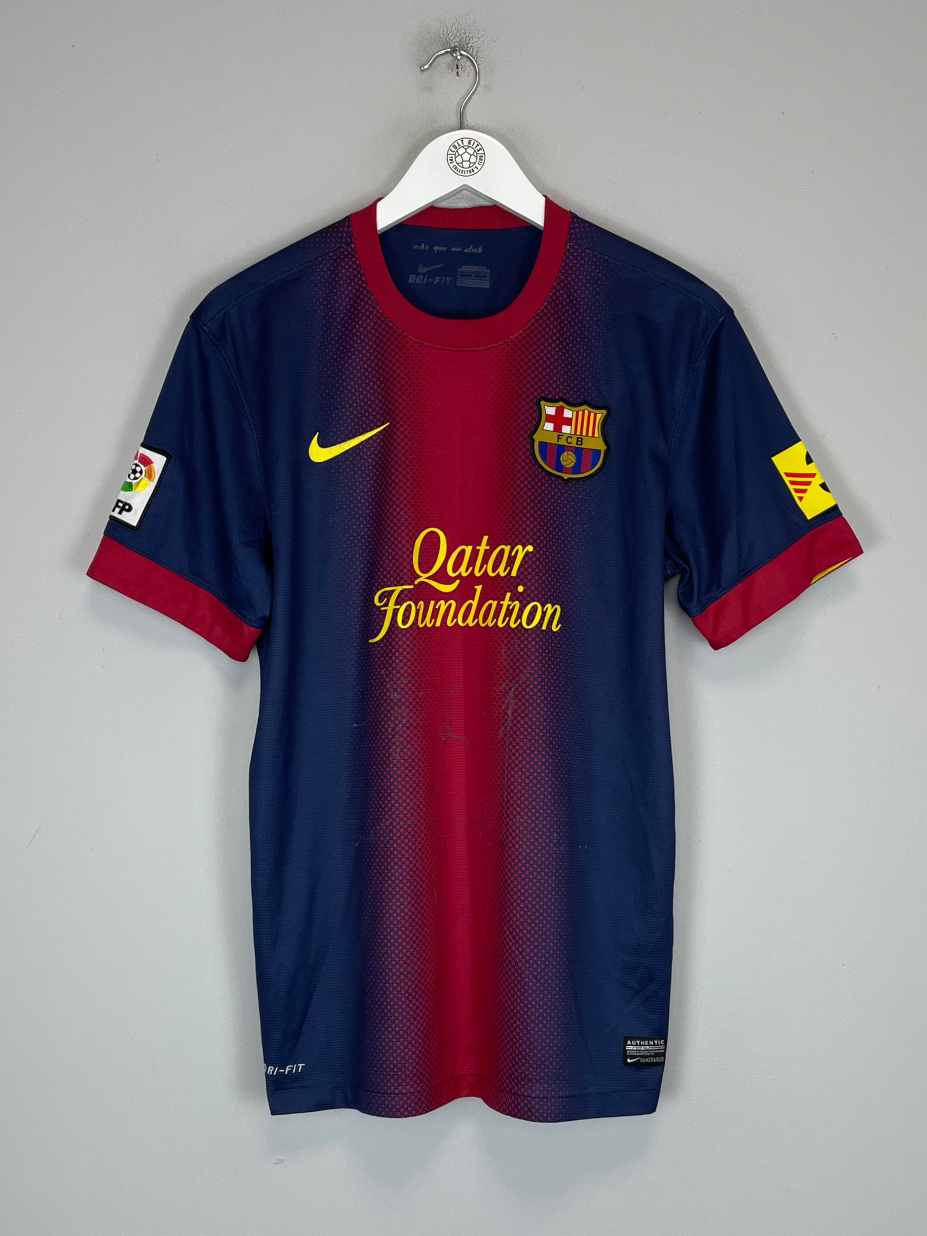 Shop 2012/13 BARCELONA HOME SHIRT (M) NIKE, classic football shirts, vintage football shirts & retro soccer jerseys at Cult Kits