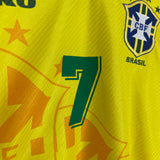 Shop 1994/97 BRAZIL BEBETO #7 HOME SHIRT (XL) UMBRO, classic football shirts, vintage football shirts & retro soccer jerseys at Cult Kits