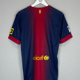 Shop 2012/13 BARCELONA HOME SHIRT (M) NIKE, classic football shirts, vintage football shirts & retro soccer jerseys at Cult Kits