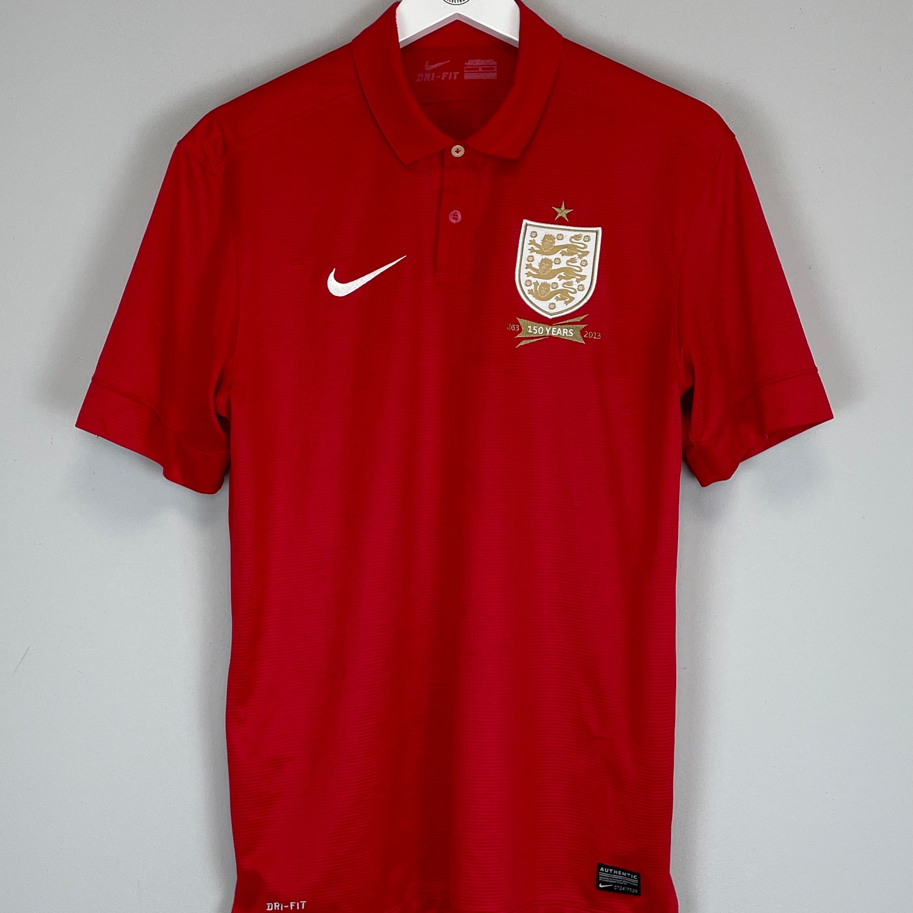Shop 2013 ENGLAND *150 YEARS* AWAY SHIRT (L) NIKE, classic football shirts, vintage football shirts & retro soccer jerseys at Cult Kits