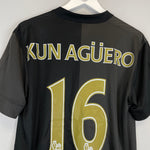 Shop 2013/14 MANCHESTER CITY KUN AGUERO #16 AWAY SHIRT (M) NIKE, classic football shirts, vintage football shirts & retro soccer jerseys at Cult Kits
