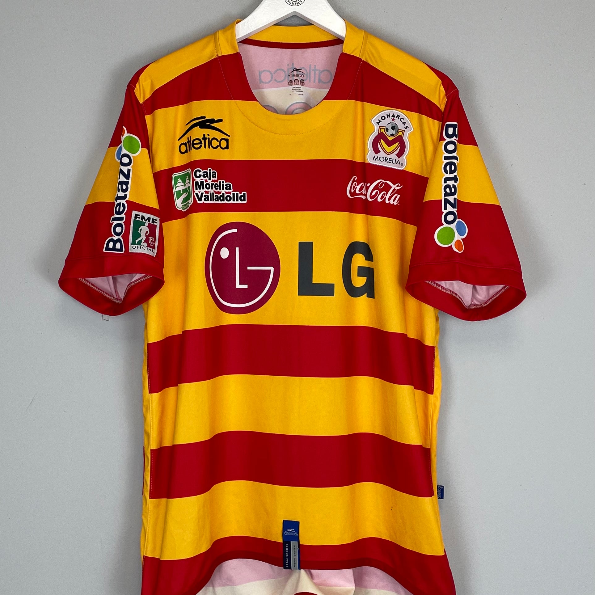 Shop 2006/07 MONARCAS MORELIA HOME SHIRT (XL) ATLETICA, classic football shirts, vintage football shirts & retro soccer jerseys at Cult Kits