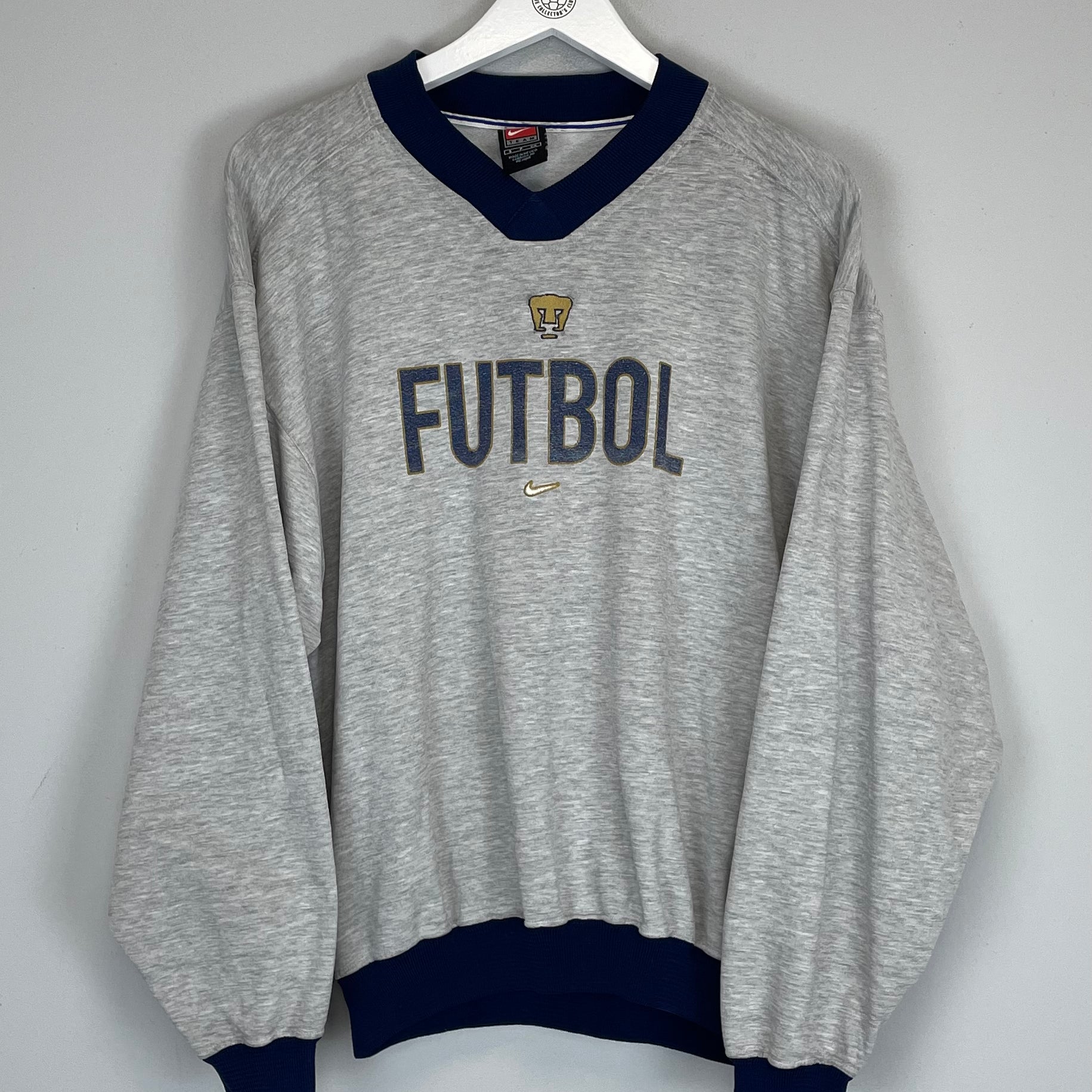 Shop 1999/01 UNAM PUMAS JUMPER (S) NIKE, classic football shirts, vintage football shirts & retro soccer jerseys at Cult Kits