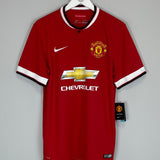 Shop 2014/15 MANCHESTER UNITED V.PERSIE #20 *BNWT* HOME SHIRT (M) NIKE, classic football shirts, vintage football shirts & retro soccer jerseys at Cult Kits