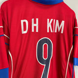 Shop 1998/01 SOUTH KOREA D H KIM #9 HOME SHIRT (XL) NIKE, classic football shirts, vintage football shirts & retro soccer jerseys at Cult Kits