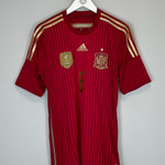 Shop 2013/15 SPAIN A.INIESTA #6 HOME SHIRT (M) ADIDAS, classic football shirts, vintage football shirts & retro soccer jerseys at Cult Kits